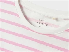 Name It t-shirt hvid med pink striber